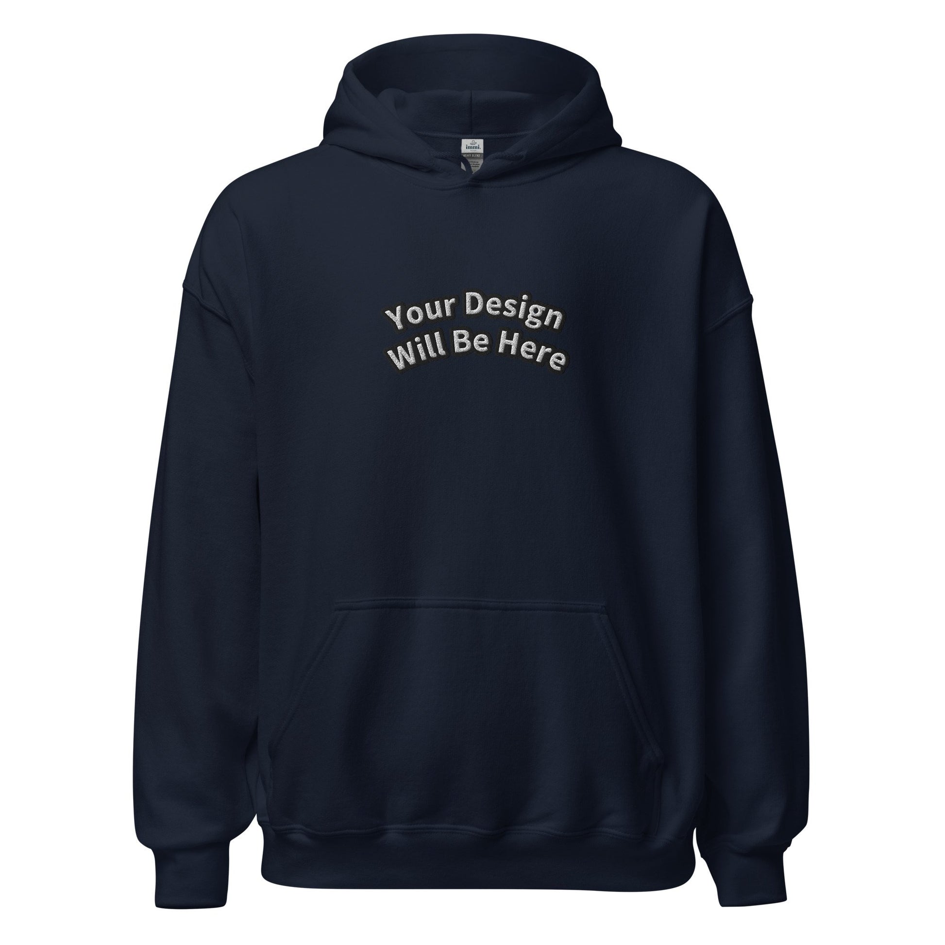 Custom Embroidered Hoodie (Coloured Illustration) - immi.