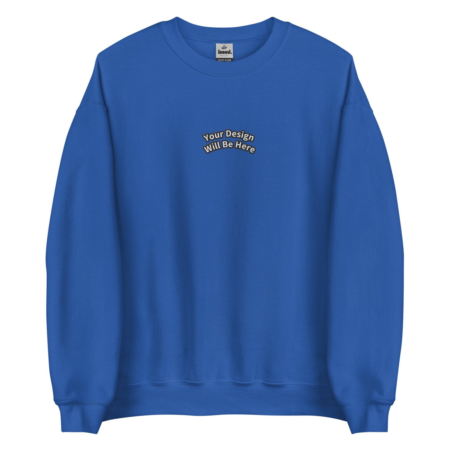 Custom Embroidered Sweatshirt (Coloured Illustration) - immi.