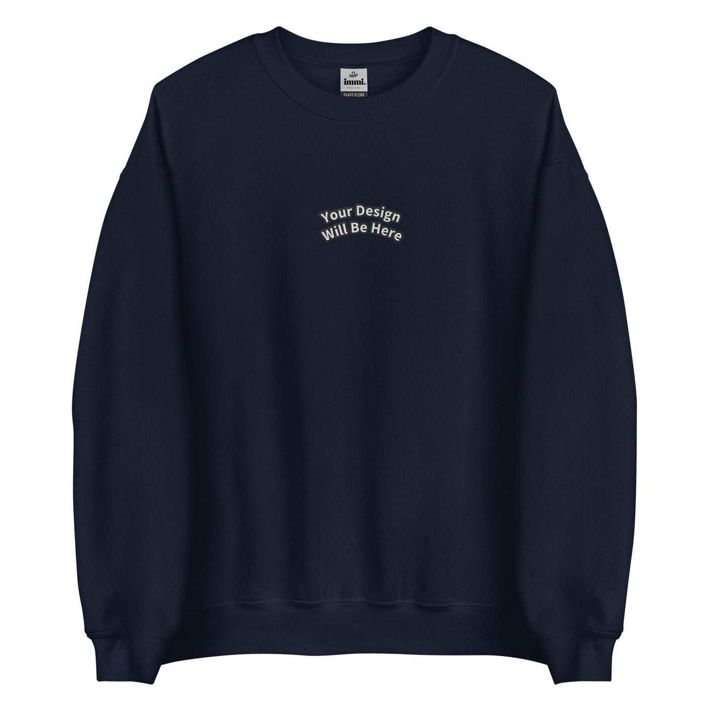 Custom Embroidered Sweatshirt (Coloured Illustration) - immi.